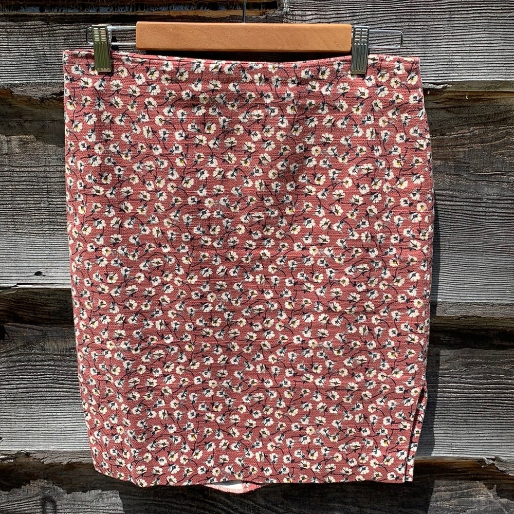 Loft floral pencil skirt